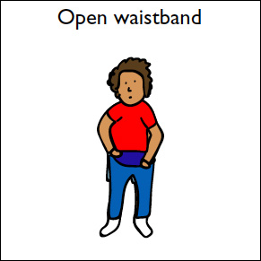 step 2 open waistband
