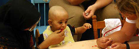 girl being fed