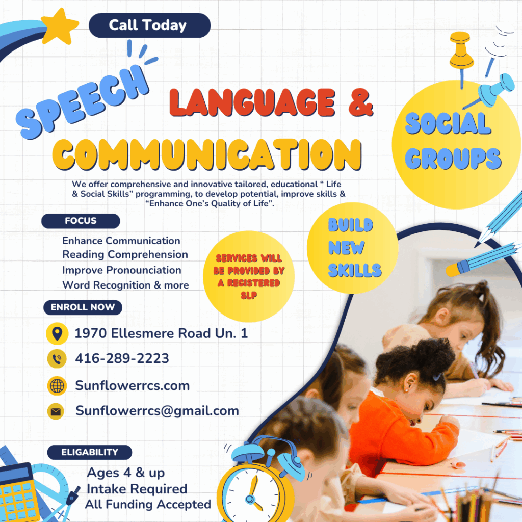 Speech Language and Communication flyer
