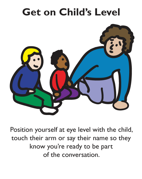 Get on a Child's level - poster