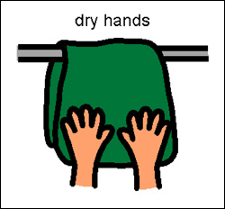 step 5 dry hands