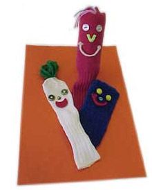 photo of sock puppets